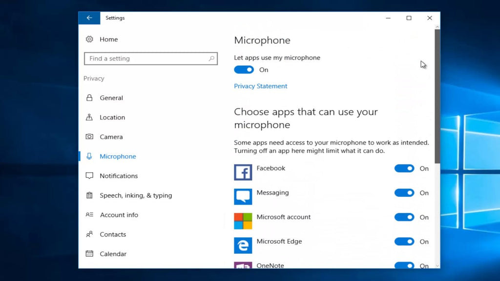 Configuring app permissions