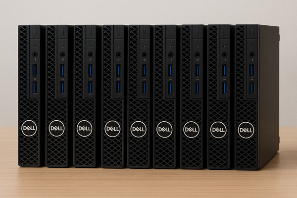 10 Dell micro 7070 i5 9th gen 6 cores, 16gb ram 256gb SSD, Windows 11 pro - custom order for Chad Hass at Triagnow
