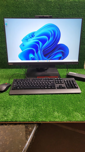 Lenovo ThinkCentre AIO – M720Q Intel i7 8th gen, 16gb ram, 256gb SSD with 24 inch screen windows 11 pro