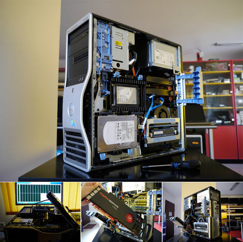 All-in-1 Contractors - (Custom Order For Dave - Dell T5500 Intel Dual Xero 12gig Ram 2 X 250gb Hd 1Gig Nvidia Raid Configuration Windows 7 Pro