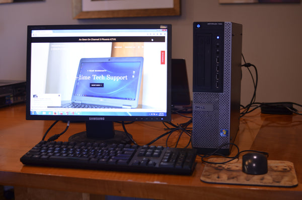 Custom Order for Jill: Dell quad-core i5, 6 gig ram, 160gb SSD, 250gb secondary hard drive, wireless adapter and Monitor