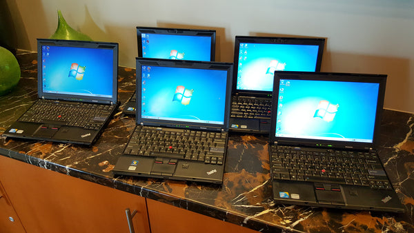 Engineering 4 kids - Custom Order for Ron H - 9 Lenovo X201 i7 and 6 Dell e6220 i5, 128gb SSD, 4gig ram